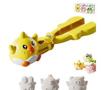 Snow Ball Maker Clip - Cute Animal-Shaped Chicken Snowball Mold | Fun Snow Toys for Kids & Adults | Outdoor Winter Snowball Fight Tool for Lawn, Backyard, Garden, Park (B)