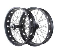 Snow Bike Wheelset 20/24/26”X 4.0" Fat Tire Bike Wheel Set 36H Front Rear Disc Brake Hubs 14G Spokes Aluminum Alloy Beach Bike Rims Quick Release 135mm/195mm For 6-10s Snow Beach E-Bike