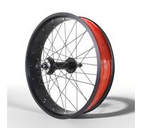 Snow Bike Wheelset 20/24/26”X 4.0" Fat Tire Front Rear Wheels Disc Brake Beach Bike Wheel Set Aluminum Alloy Rims 36H Hubs 14G Spokes QR 135mm/195mm For 6-10 Speed Freewheel(Rear B,20'')