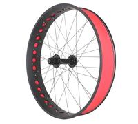 Snow Bike Wheelset 26x4.0/4.9 Inch Fat Tire Rims Aluminum Alloy Beach Front Rear Wheels 36 Hole Disc Brake Quick Release 135/190mm Bearing Hubs For 7-12 Speed(26''red rear wheel)