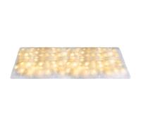 Snow Blanket - Soft White Flocking Batt, Glowing LED Artificial Overlay, Fiber Synthetic Sheeting | Shimmering Sparkling Drapery for Nativity Scene Mantle Shelf Underneath Skirt Living Room Table