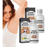 Snow Bleach Cream for dark spot remover for body, Intimate Areas-Underarm, Neck, Armpit, Knees, Elbows, Dark Spot Remover Cream, Skin Lightening Bleaching Cream for Face and Body (2 pcs)