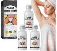 Snow Bleach Cream for dark spot remover for body, Intimate Areas-Underarm, Neck, Armpit, Knees, Elbows, Dark Spot Remover Cream, Skin Lightening Bleaching Cream for Face and Body (3 pcs)