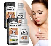 Snow Bleach Cream for Private Area Underarm Whitening, Snow Bleach Intensive for Face and Body, Jaysuing Underarm Thigh Dark Cream Whitening, Underarm Thigh Black Removing Cream (2pcs)