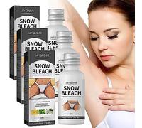 Snow Bleach Cream,Snow Bleach Cream for Private Part Underarm Whitening,Snow Bleach Intensive for Face and Body,Do Me Bleach My Butt Cream (3 pcs)
