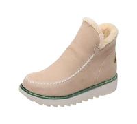Snow Boots for Women, Winter Boots Waterproof Ankle Boots Warm Fur Lined Walking Boots Ladies Mid Calf Boots Lightweght Non-Slip Outdoor Boots Christmas Gifts for Her Size 5
