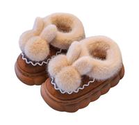 Snow Boots Kids Print Fluffy Lining Ankle Breathable Shoes Non-Slip Sole Outdoor Warm Snow Boots Soft Sole Comfortable Flat Footwear Cute Casual Wide Fit Shoes