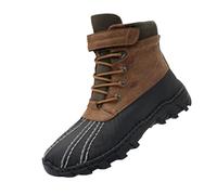 Snow Boots Mens Size 10 - Cold Weather Boot Shoes Warm Lining Ankle Boots for Men,Comfy Thermal Boots Winter Sneaker 2024 Classic Faux Fur Lined Walking Boots A1/Khaki