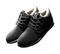 Snow Boots Mens Size 7-2024 Classic Faux Fur Lined Walking Boots Winter Sneaker Comfy Thermal Boots Mens Warm Lining Ankle Boots,Cold Weather Boot Shoes A1/Black