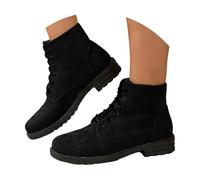 Snow Boots Women Ankle Boots For Womens uk Walking Womens Winter Ankle Waterproof Fur Lined Leather Lace Up Zipper Lightweight Shoes Non Slip Mid Calf Outdoor Ladies Warm