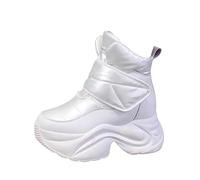 Snow Boots Women Size 6 Walking Boots Women Comfort Casual Water Resistant Boot High Performance Warm Booties Soft Comfortable Can Adapt to The Cold Harsh Environment Winter Booties Size White