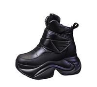 Snow Boots Women Size 6 Walking Boots Women Comfort Casual Water Resistant Boot High Performance Warm Booties Soft Comfortable Can Adapt to The Cold Harsh Environment Winter Booties Size Black