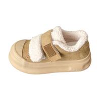 Snow Boots Women Waterproof Women's Boots High Performance Warm Booties Soft Comfortable Can Adapt to The Cold Harsh Environment Flat Booties (Khaki, 6)