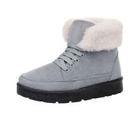Snow Boots Women Wide Fit Wide Fit Mid Calf Lightweight Shoes | Walking Boots Womens, Western Vintage, for Work Hen do Festival Outdoors Garden Walking Fishing Hiking Horse Riding