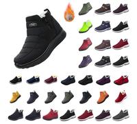 snow boots Women Winter Warm Snow Boots Ladies Slip On Water-Resistant Boots Outdoor Fur Lined Ankle Booties Shoes Non-Slip Walking Booties winter boots for women uk knee high