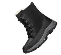Snow Boots Women Women's Boots Winter Comfortable Cotton Shoes Anti Booties for Booties Waetpoof Big Tall Winter (Black, 4)