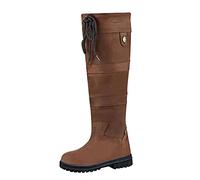 Snow Boots Womens Size 5 Pull On Knee High Boots Riding Boots Calf Boots Flat Low Heel Pull on Western Boot Brown