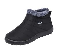 Snow Boots Womens UK 4,Classic Faux Fur Lined Winter Boots Cold Weather Boot Shoes Winter Sneaker Comfy Thermal Boots 2024-Women Warm Lining Ankle Boots A1_Black