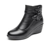 Snow Boots Womens Women Winter Boots Women's High Performance Warm Booties Soft Comfortable Can Adapt to The Cold Harsh Environment Warm Winter Booties for (Black, 6.5)