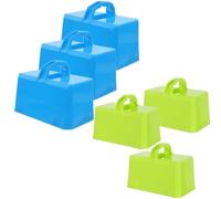 Snow Brick Maker Mold 3Pcs Set for Kids Outdoor Winter Toy and Summer Sand Play - Lightweight Plastic Brick Mold for Building Forts Castles and Snow Blocks 6.1 X 3.3 X 3.1 Inches Random Blue and Green