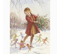 Snow Brownies, Margaret Tarrant - Medici Print