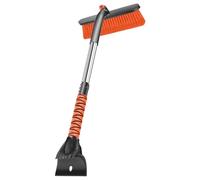 Snow Brush - 360 Degree Swivel String Pull-Out Car Frost Tool, Sturdy Aluminum Design With Comfortable Foam Handle Ice Removal | Winter Cleaning Tool Vehicle Truck SUV Morgo