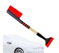 Snow Brush for Car - Ergonomic Foam Grip Double-Head - Telescopic Ice Scrapers for Car Windshield - for Removal Cleaning Detailing Windshield Window Auto SUV Truck Sedan Winter Cold Weather