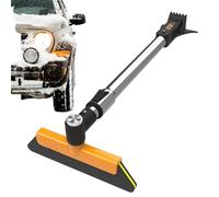 Snow Brush for Car - Trucks Snow Brush with Squeegee,360 Degree Rotation Telescopic Adjustable Length Ice Defrost Scrapers Shovel for Car SUV Truck Windshield Window Cleaning Winter