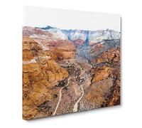 Snow Canyon State Park In Idaho Canvas Print | Gallery Wrapped 30mm Frame Wall Art | 20x20 inches | Ready to Hang | Modern Landscape Picture | Living Room Bedroom Lounge Office