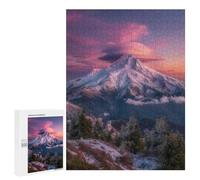 Snow-Capped Mountain Sunset-1 Decorative Jigsaw for Grown-Ups, 500 PCS - Birthday Gift; for Couples, Friends And Family