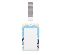 Snow-Capped Mountains Card Badge Holder. Durable Abs Material, Clear Id Display, Suitable for Office, Event, Meeting, Easy Identification.