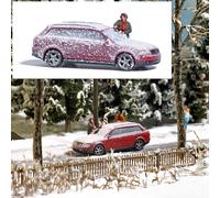 Snow car model + figure Action Set HO/OO Gauge Busch 7859