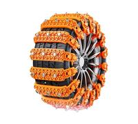 Snow Chains - 33.86 Inch 10PCS Adjustable | Rubber Snow Chains, Portable Reusable Chain for Cars, SUV, Trucks, Safe Driving in Snow Ice, Installation P