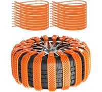 Snow Chains Adjustable Anti-Skid Tire Chains For FIAT Croma 2005-2011 Reusable With Nylon Ice Breaking Teeth Winter Safety Mud Snow Tire Grips,D20pcs