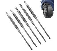 Snow Chains - Adjustable Anti Slip Tire Chain Kit, Strong Wear Resistant Material, Emergenciy Traction Support System | Easy Installation Reliable for Vehicle Road Trip Driving Through Snowy Icy