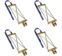 Snow Chains for car, Riloer Car Tire Snow Chain, Car Anti-Skid Chain for Light Truck/SUV/ATV Winter Universal Tire Security Chains Fit For Ice road, snow road and mud road, 4 Pieces