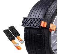 Snow Chains for Car Tires, Anti-Skid Tyre Traction Blocks Chain Emergency Mud Sand Traction Device Chains for Car SUV Truck Driving On Snow and Ice Road