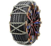 Snow Chains for Cars, Adjustable Snow Chains, Universal Snow Chain Emergency Traction Tire Chains All Season for Vehicle Car Truck SUV fit Tyre Width 195mm-265mm for Mud,Sand, Snow,Ice,Climbing