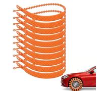 Snow Chains With Buckle Straps - Multi-Piece Pack Non Slip Reusable Winter Driving Accessories | Winter Road Tire Ties,For Passenger Car Van Camper Truck