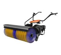 Snow Cleaner, Snow Power Sweeper, Leaf Dirt Debris Brush with Broom 39.3" Inch, Carpet Sweepers for Patios Driveways Street Turf Snow Clean