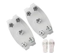 Snow Cleats - Clear Anti-Slip Footwear Claws, Shoe Ice and Snow Grips for Men, Women, Beginner, Walking, Hiking, Climbing, Mountaineering, Golf, Fishing, Roofing, Winter Traction