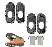 Snow Cleats for Shoes and Boots - Featuring 30 Steel Studs, Anti-slip Traction Grips, Crampon Traction Cleats Ideal for Hiking, Snow Walking, Climbing, Jogging, Fishing
