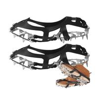 Snow Cleats Gear, Stainless Steel Anti Slip Equipment, Winter Ice Grippers with Secure Feature, Outdoor Climbing Support System, All Terrain Details for Men Hiking Walking Climbing Fishing Sports