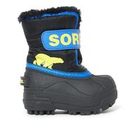 Sorel Unisex Kids Kids Snow Commander Winter Boots, Black Black X Super Blue Toddler, 6 UK