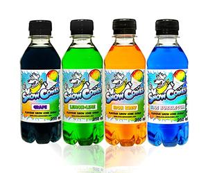 Snow Cones Syrup | Slush Syrup - 4 x 250ml Bottles - The Unicorn Pack - Compatible with All Slush Puppie|Slush|Slushie Machines - Includes FREE Snowy the Bear sticker pack