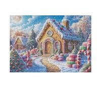 Snow Cottage Forest 300 Piece Jigsaw Puzzle for All Ages Happy Time Jigsaw Evening Wind Down Activity Challenging Fun Home Decor Stress Relief 300 PCS