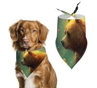 Snow Covered Dog Bandana Triangle Dog Scarf Washable Polyester Dog Bibs Cute Pet Bandana for Medium Large Dogs Puppy and Cats