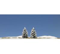 Snow Covered Spruce (pack of 2) 55mm high HO/OO Gauge Busch 6151