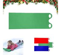 Snow Crazy Carpet, 53x17Inches Can Roll Up Flying Sled Lightweight Roll Up Snow Sled, Snow Sledge Carpet for Winter Outdoor Sports (green)