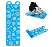 Snow Crazy Carpet, Large Can Roll Up Flying Sled Lightweight Roll Up Snow Sled, Snow Sledge Carpet for Children Adult Winter Outdoor Sports (Sky Blue)
